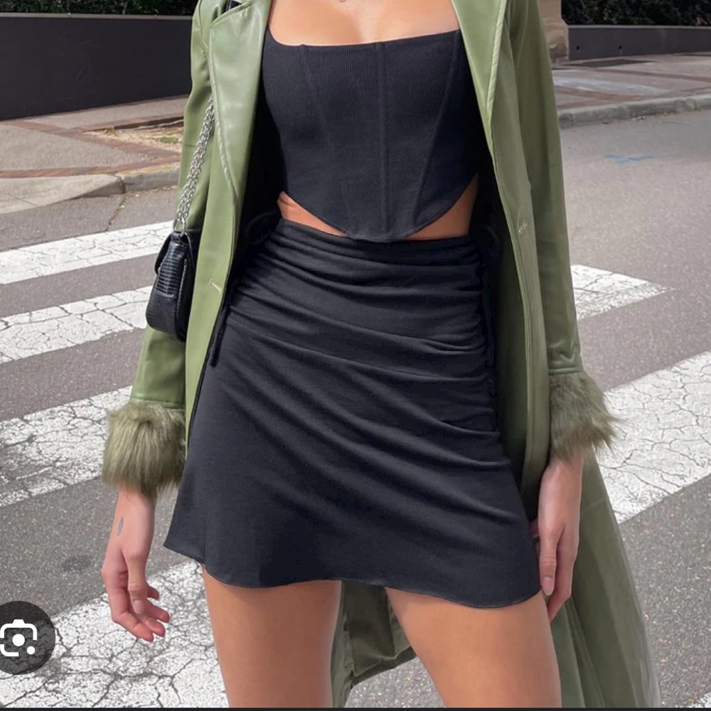 princess polly runched charlotte mini skirt